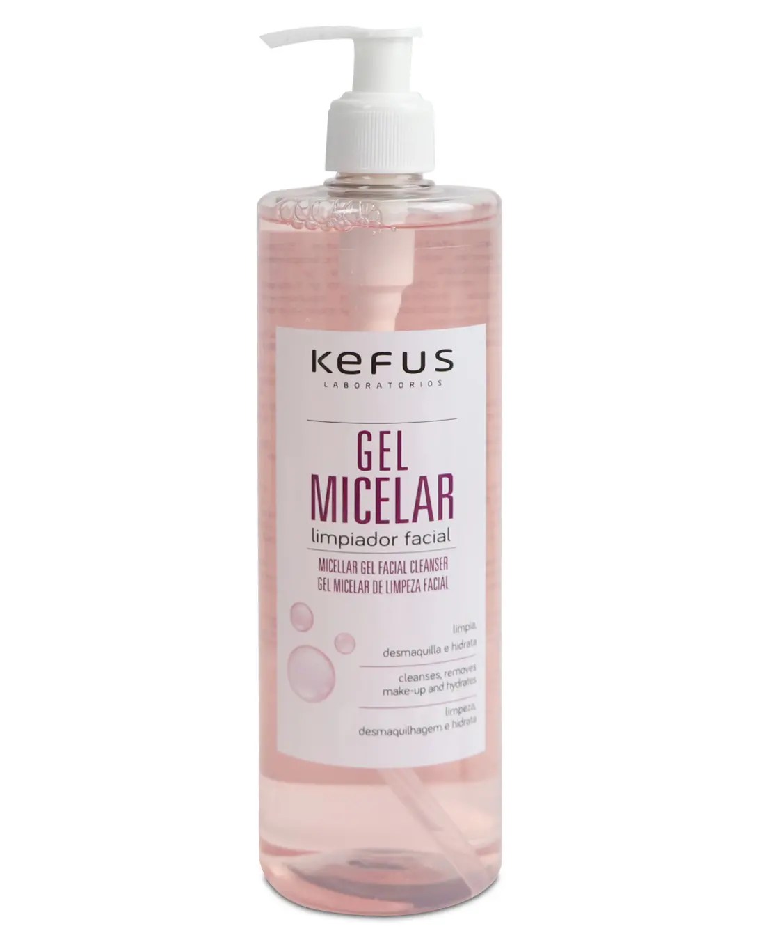 Gel Limpiador Micelar Facial Kefus 500 ml