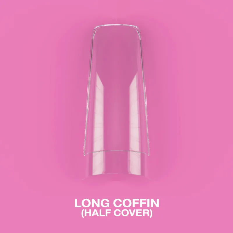 Tips Gel Coffin Long Half Cover LunaMoon 500 pcs