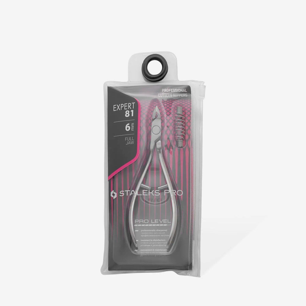 Alicate profesional para cutícula Staleks Expert 81/6mm