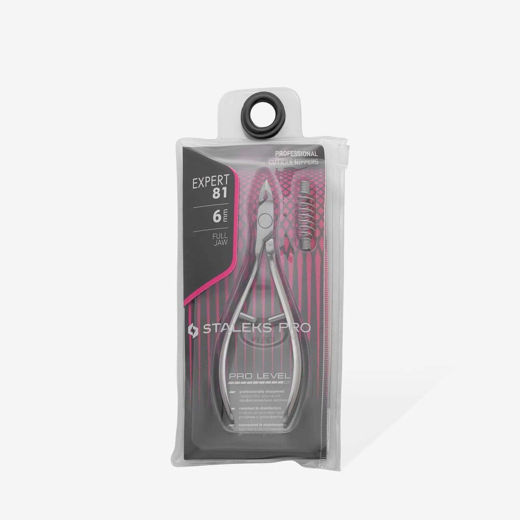 Alicate profesional para cutícula Staleks Expert 81/6mm