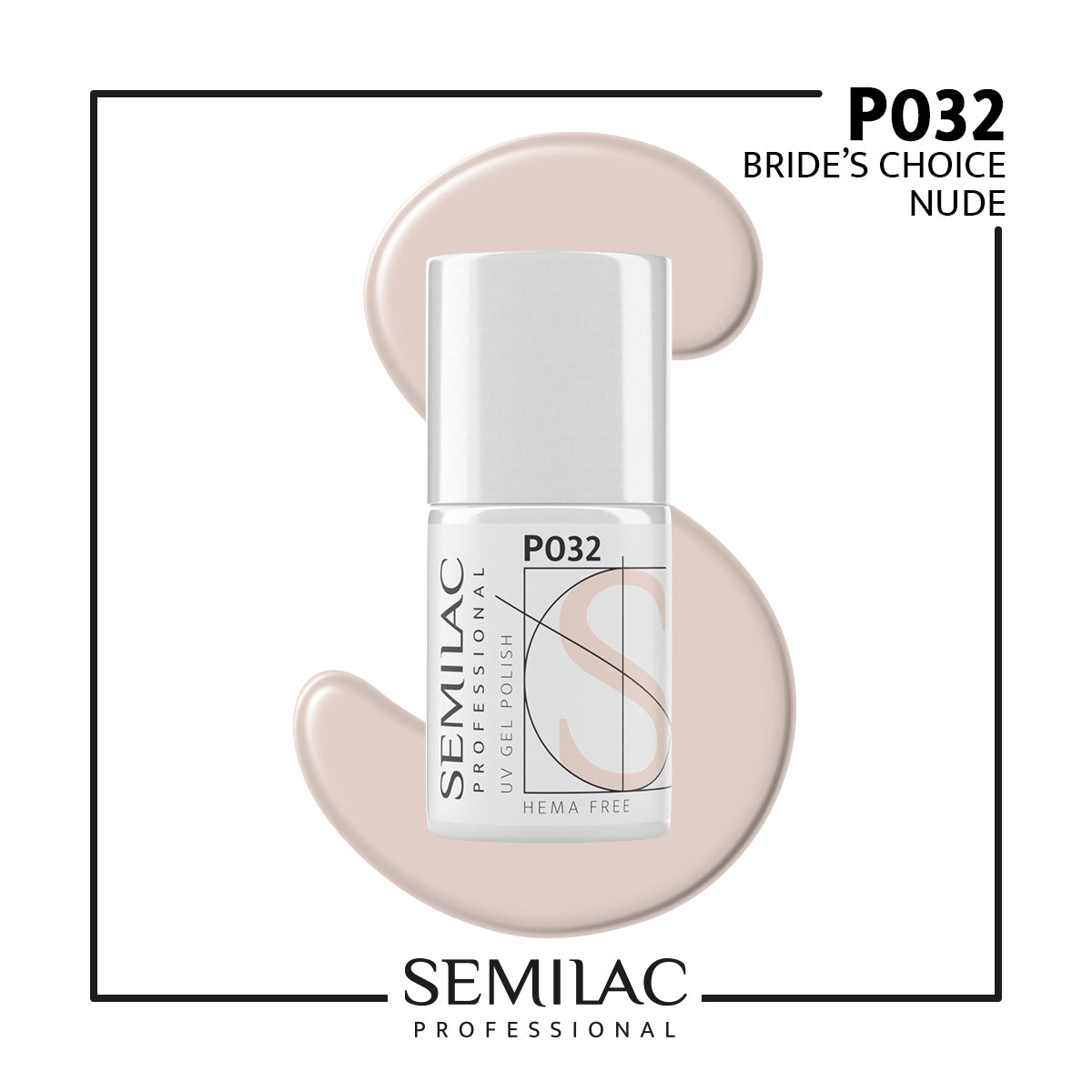 P032 Semilac Professional Brides Choice Nude 7ml