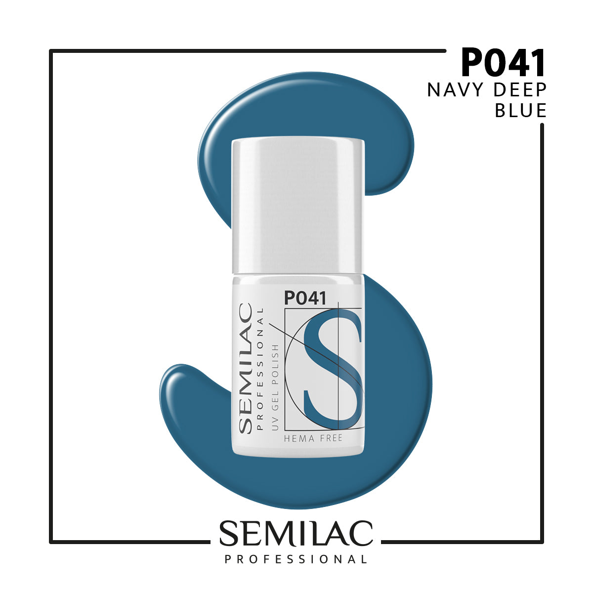 P041 Semilac Professional Navy Deep Blue 7ml