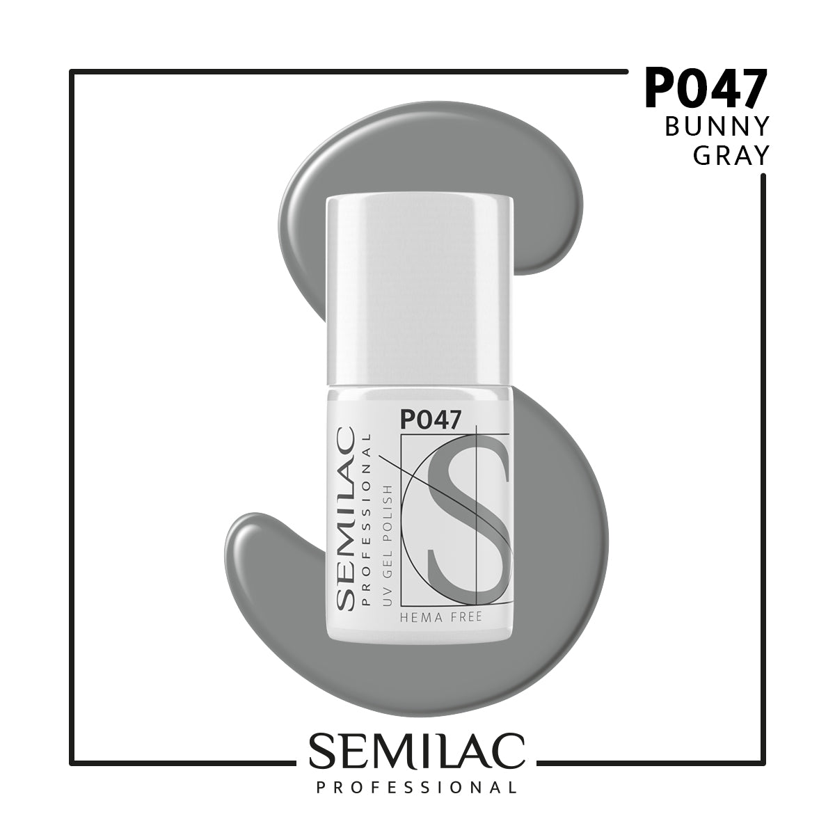 P047 Semilac Professional Bunny Gray 7ml