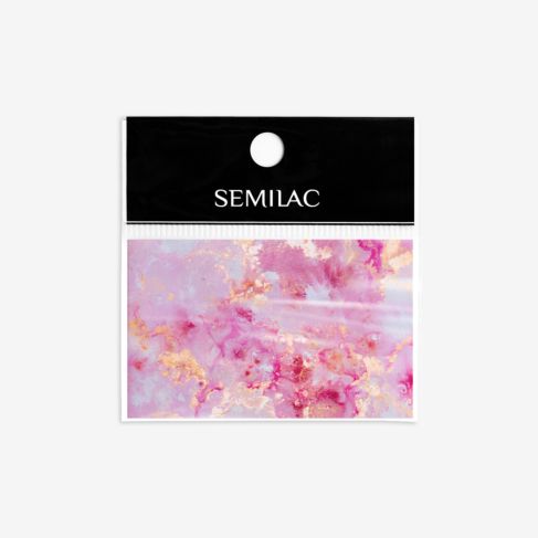 12 Foil Semilac Rose Gold Marble