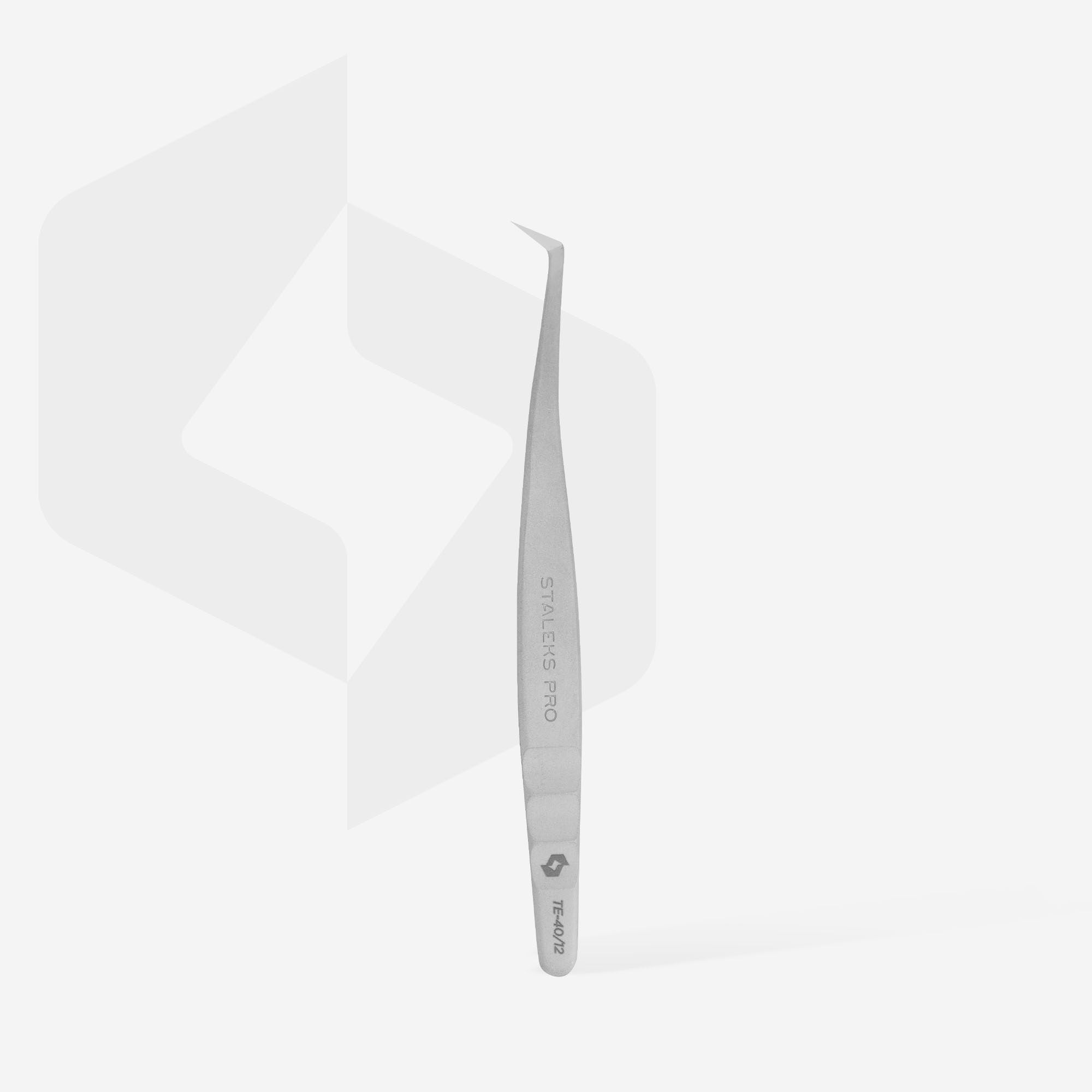 Pinza profesional para las pestañas Staleks Pro Expert 40 Tipo 12