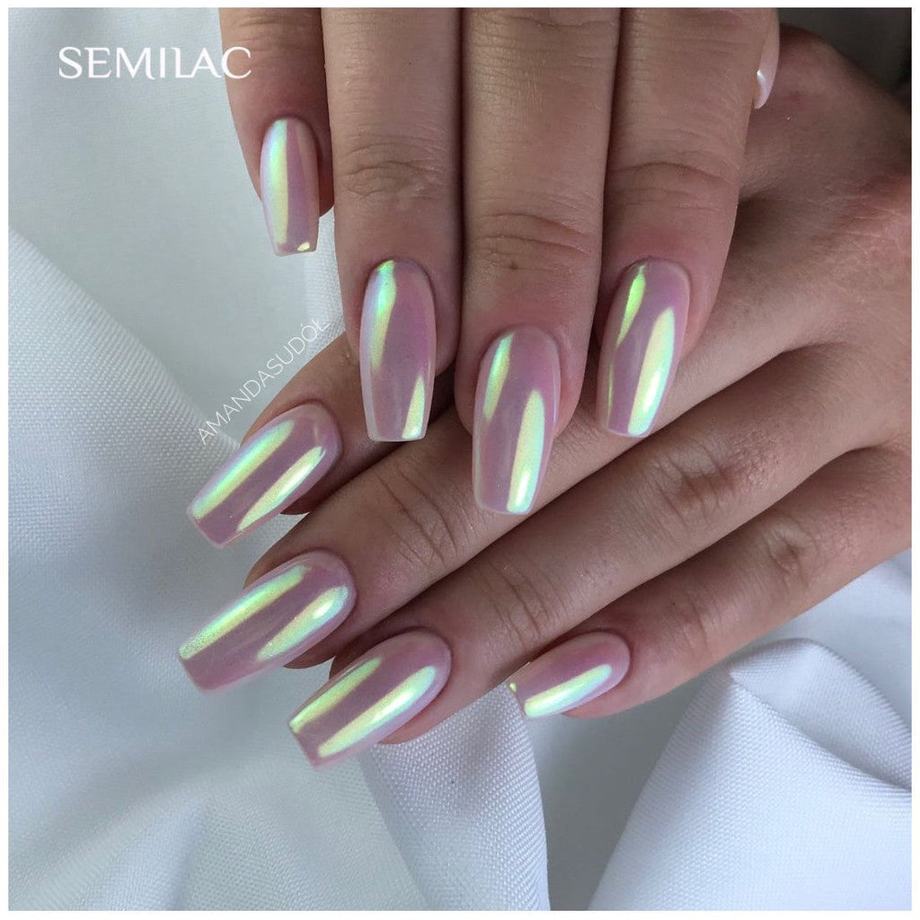 681 Semilac Aurora Gold & Green 0,5g