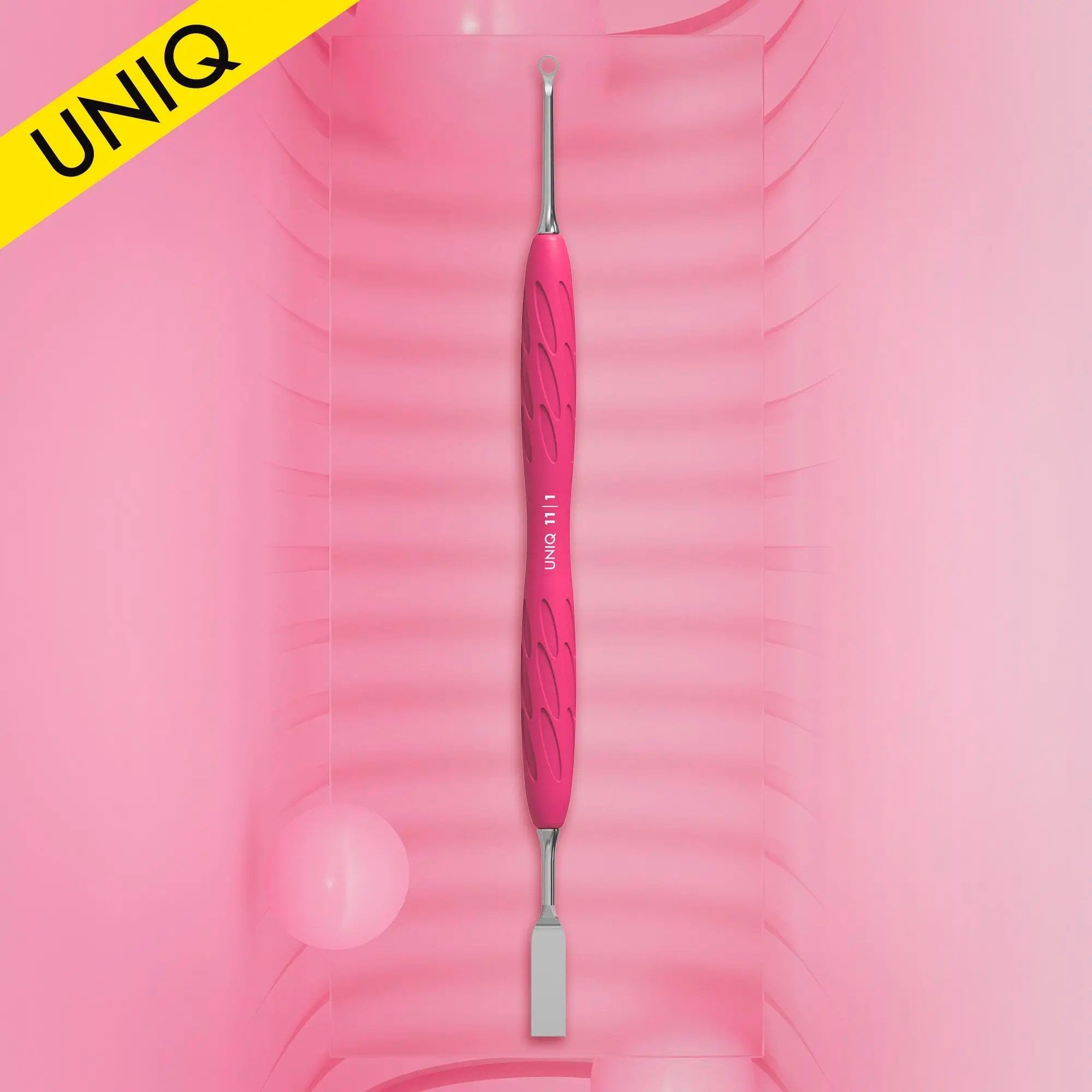 Empujador Staleks con mango de silicona UNIQ 11 TIPO 1