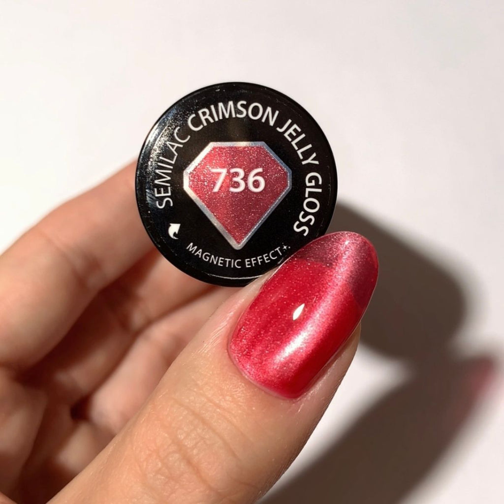 736 Crimson Jelly Gloss Semilac 7 ml