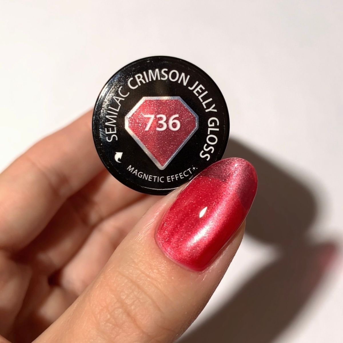 736 Crimson Jelly Gloss Semilac 7 ml