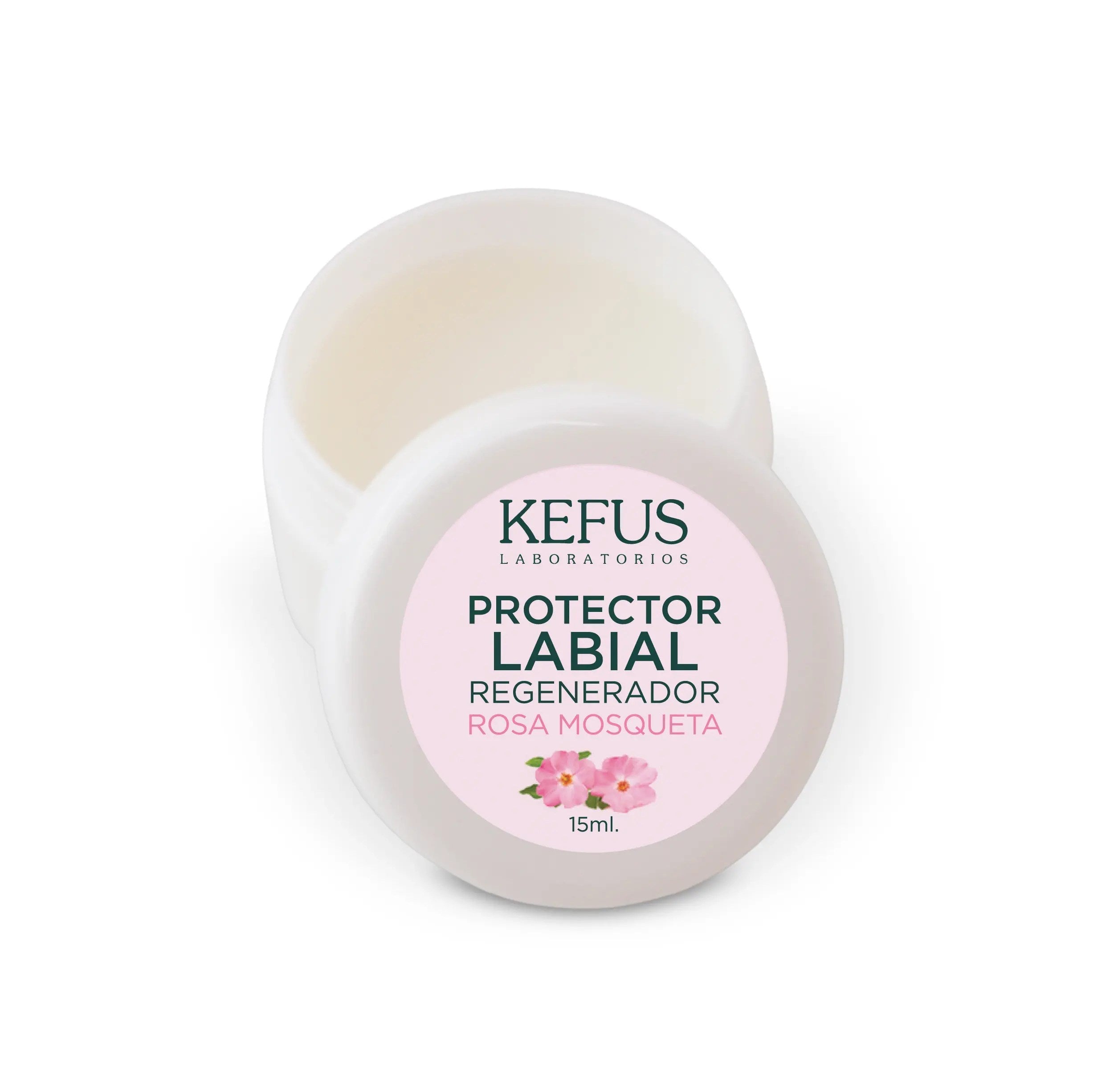 Bálsamo Labial Rosa Mosqueta Kefus Tarro 15 ml