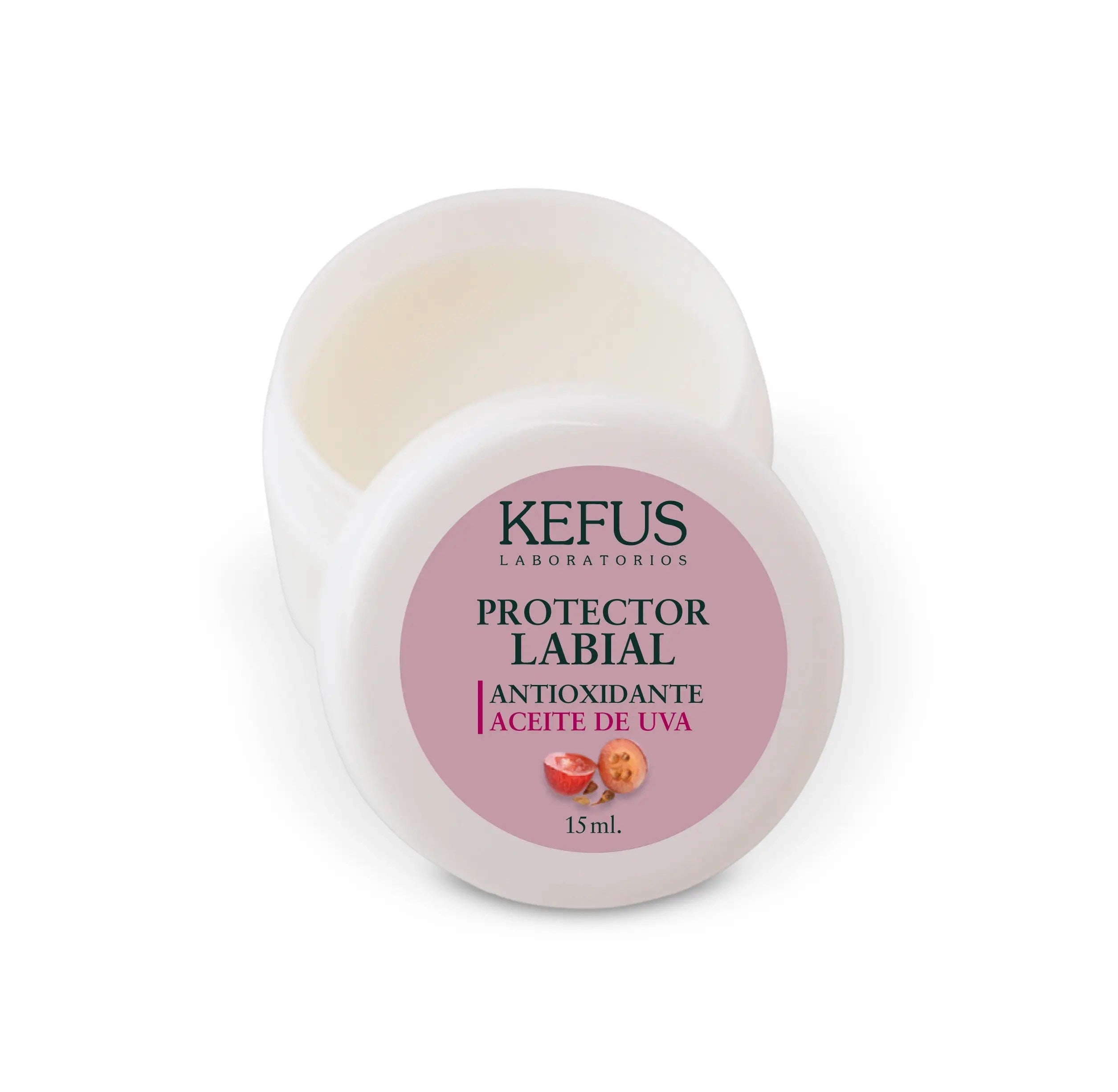 Bálsamo Labial Aceite de Uva Kefus Tarro 15 ml