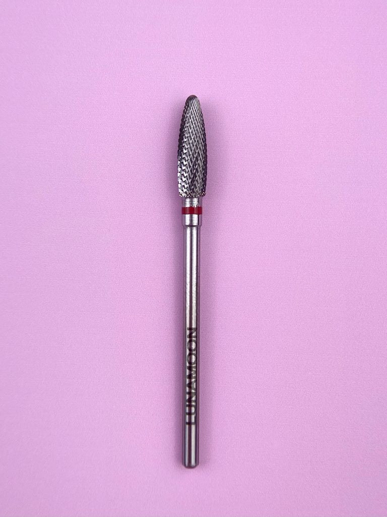 Fresa de Carburo LunaMoon "Maíz" Fina Roja (L - Zurdos) - 4,0 mm