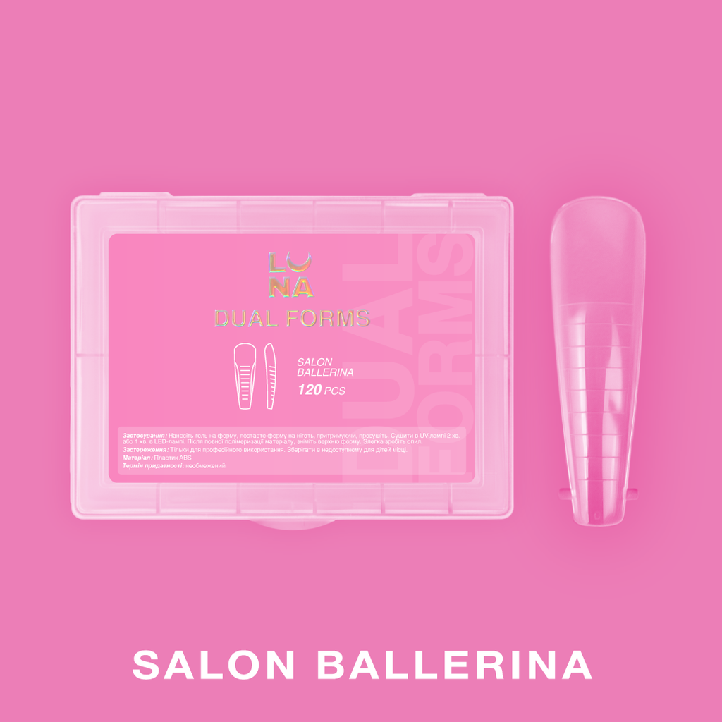 Dual NAil Forms Salon Ballerina LunaMoon 120 pcs