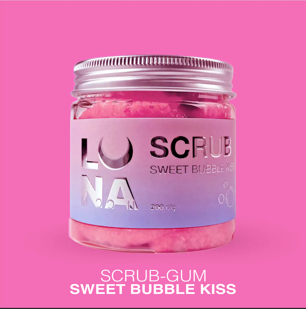 LUNAmoon Scrub-Gum Body Scrub Sweet Bubble Kiss 200g