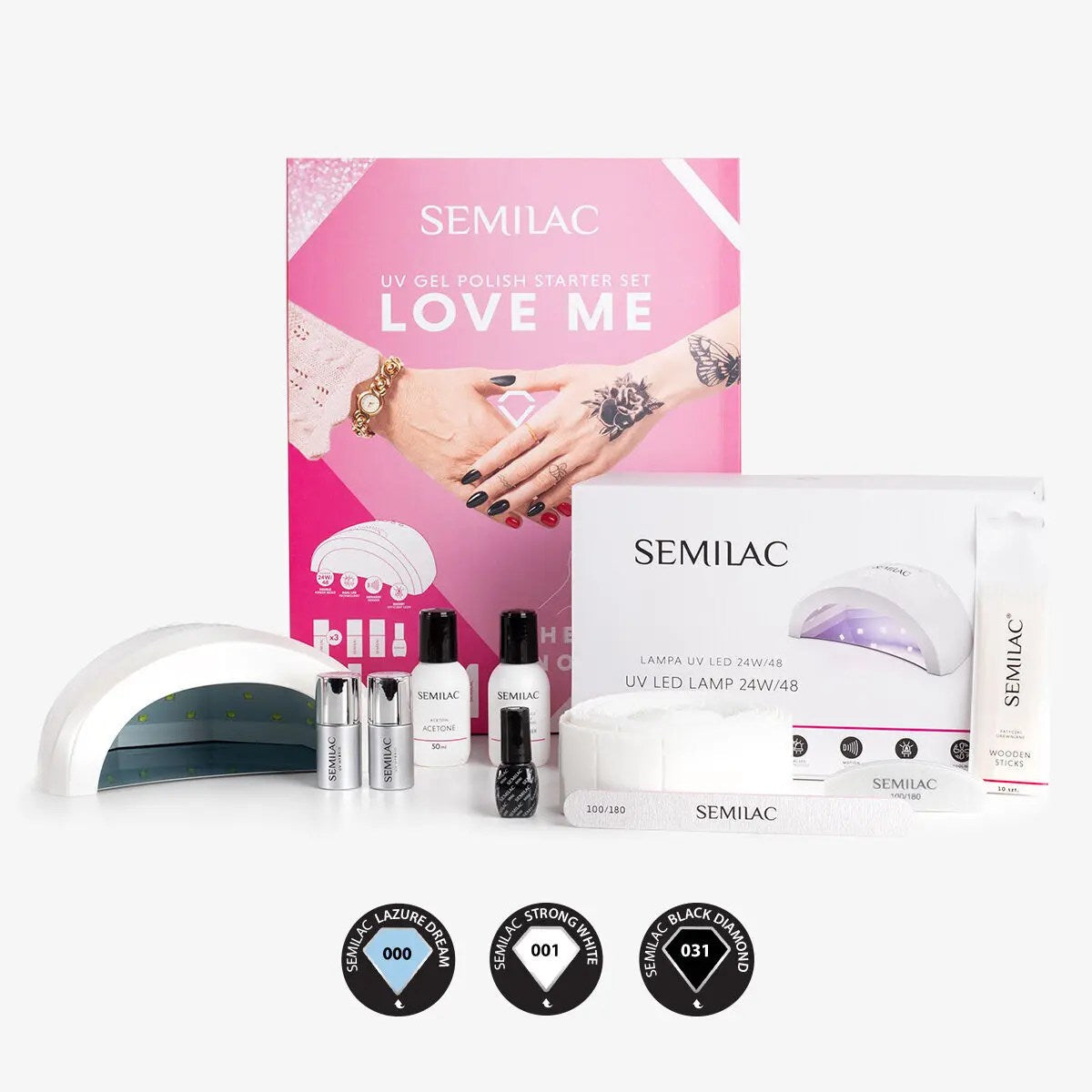KIT Semilac Love Me UV/LED 48/24W