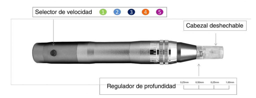 Skin Pen Equipo + 3 cabezales recambio