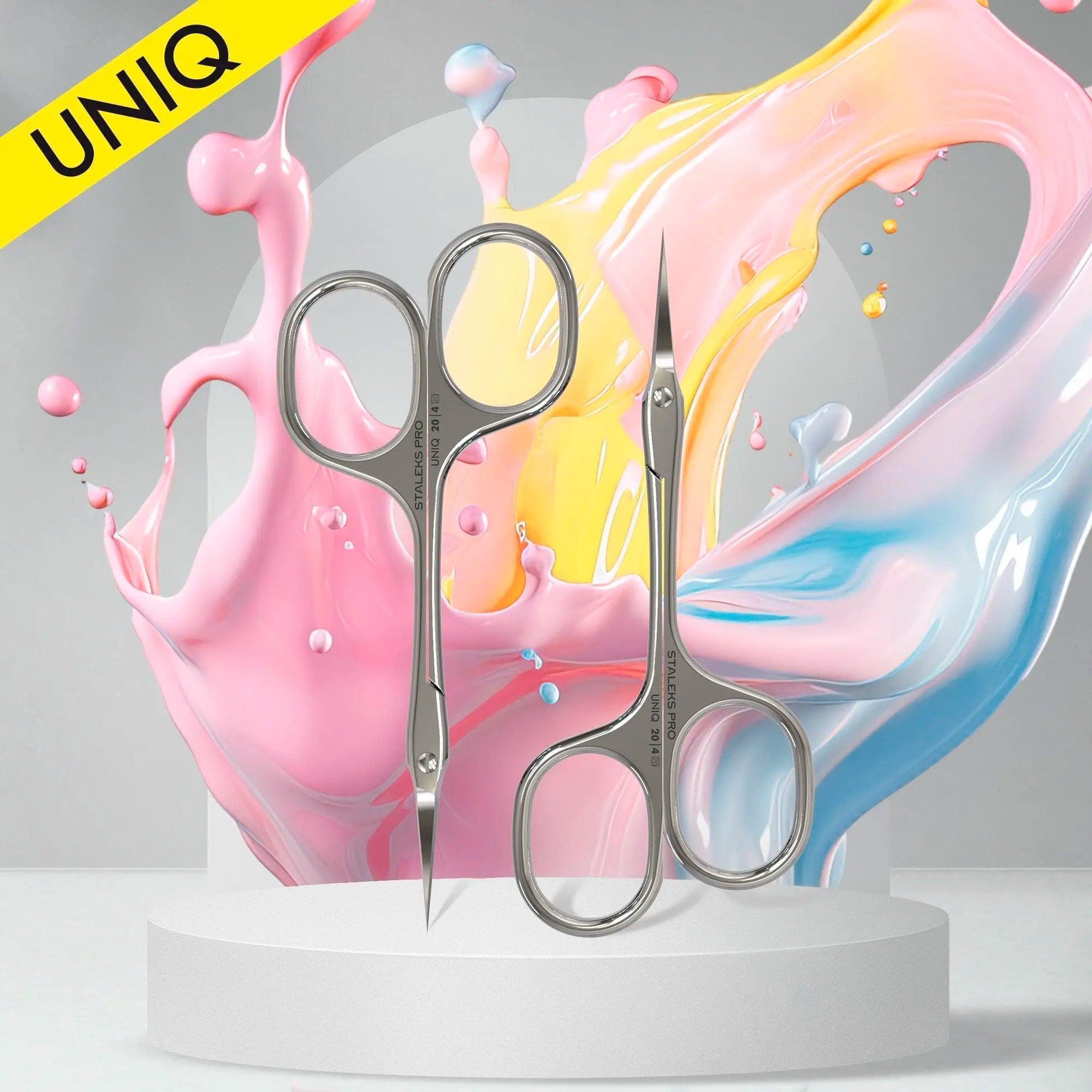 Tijera profesional Cutícula UNIQ Asimétrica 20 TIPO 3