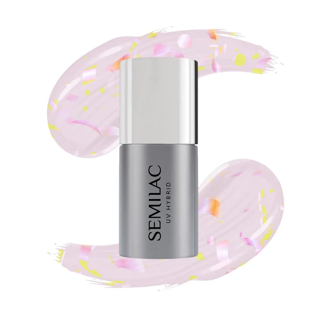 T26 Semilac Top Matt Peach Galaxy 7ml